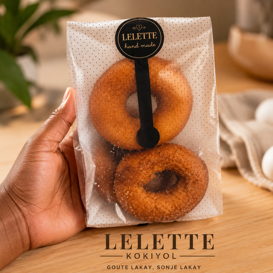 LELETTE Kokiyòl – Handmade Haitian Fried Donuts (4 Pack)