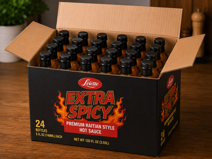 Lelette RED HEAT Hot Sauce – 24 Bottle Case (5 fl oz Each)